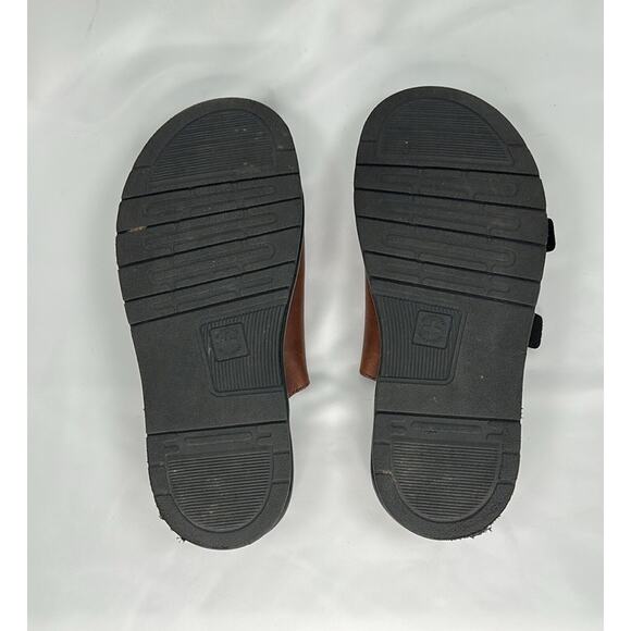 Dr. Doc Martens Dax Brown Leather Slide Sandals 25830220 Men’s Size 12 Monk main image 4